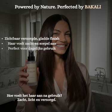 Steil, glad en glanzend haar dat zijn finish behoudt